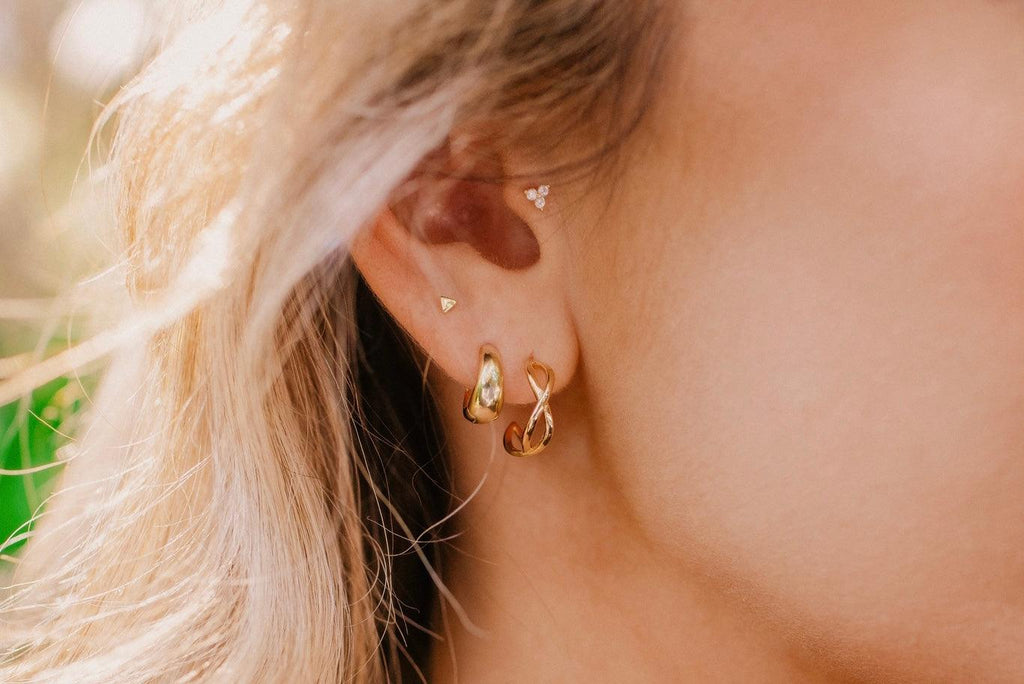 Eva Gold Earrings - River Lily Australia