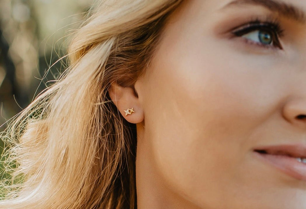 Nebula Gold Earrings - River Lily Australia